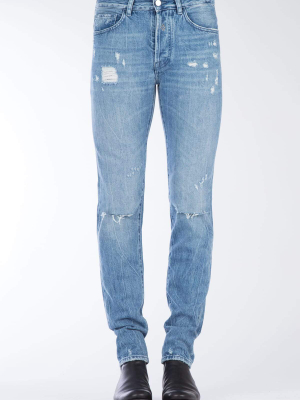 Marcelo Burlon County Of Milan Distressed Slim Jeans