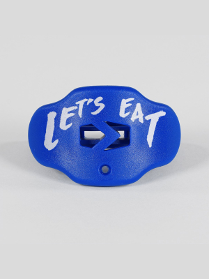 Let's Eat Blue Football Mouthguard