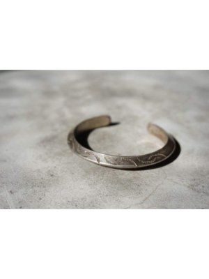 Stamped Silver Cuff | Vintage