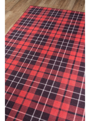 Red Blair District Rug