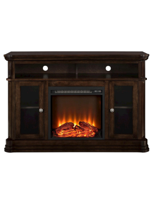 50" Centennial Electric Fireplace Tv Console Espresso - Room & Joy