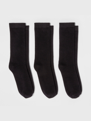 Women's 3pk Crew Socks - A New Day™ 4-10