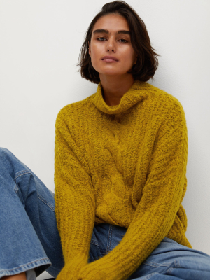 Cable-knit Sweater