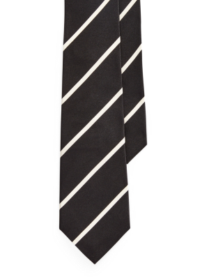 25th Anniversary Striped Satin Tie