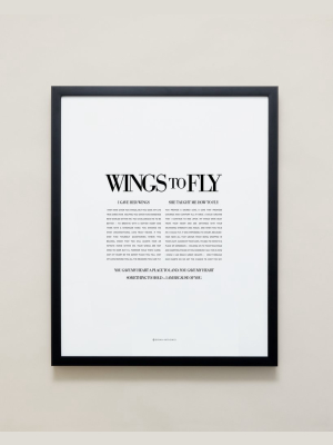 Wings To Fly Editorial Framed Print