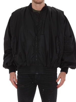 Off-white Skeleton Oversized Bomber Jacket