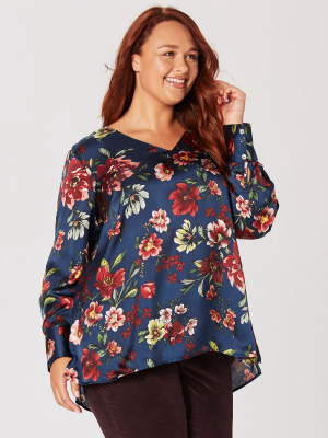 Dayna V-neck Floral Top