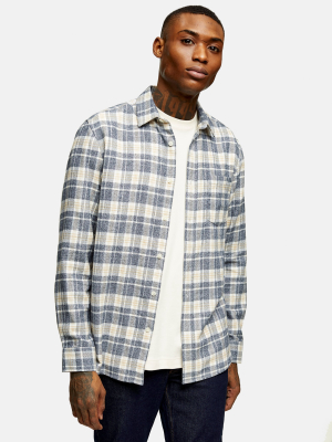 Salt And Pepper Plaid Slim Shirt