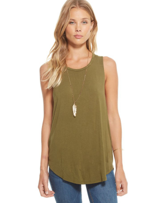 Cool Jersey Strappy Scoop Back Muscle Tank