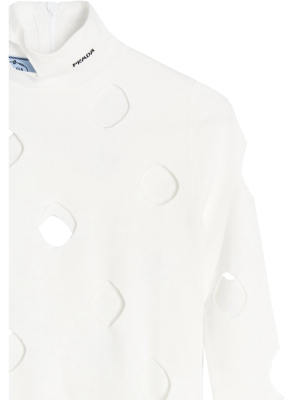 Prada Cut-out Turtleneck Sweater