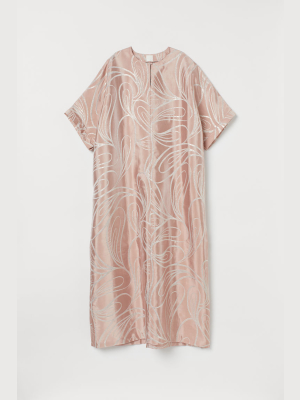 Shimmering Metallic Kaftan