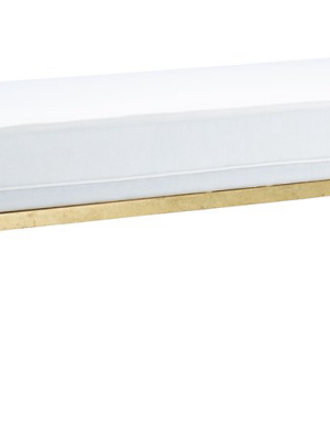 Genevieve Muslin Gold Bench