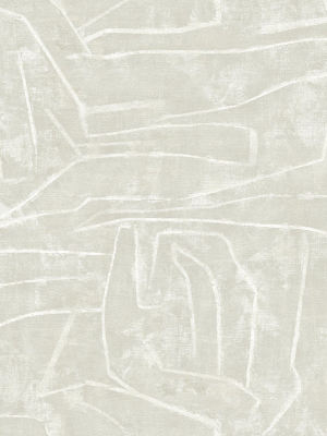 Urban Chalk Peel & Stick Wallpaper In Beige From The Risky Business Iii Collection By York Wallcoverings