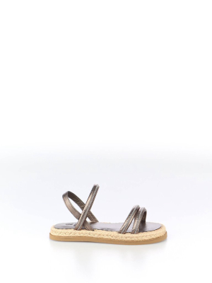 Brunello Cucinelli Kids Strappy Flat Sandals