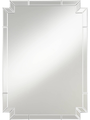 Possini Euro Design Possini Euro Redi 26" X 36" Cut Corner Edge Wall Mirror