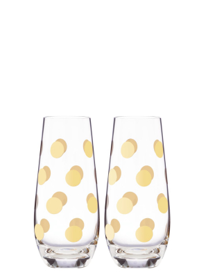 Pearl Place Stemless Champagne Glass Pair