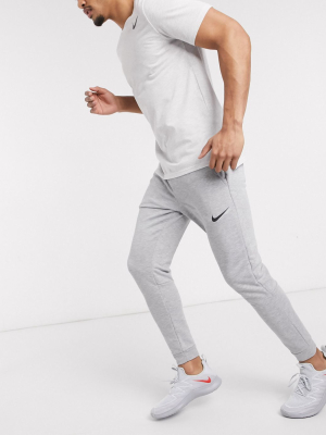 Nike Training Tapered Sweatpants In Gray