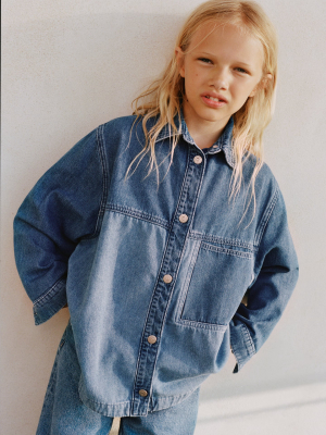 Denim Patchwork Shirt