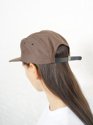 5-panel Cap Made In Usa Brown