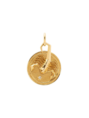 Baby Zodiac Medallion - Scorpio