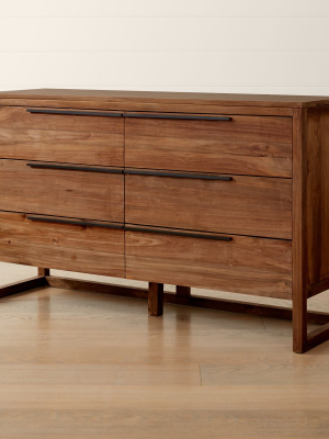 Linea Natural 6-drawer Dresser