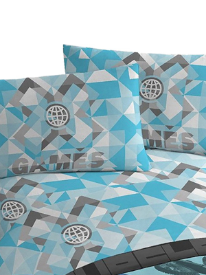 4pc X Games Bmx Full Sheet Set Espn Extreme Sports Bedding Accessories - Store51 Llc..