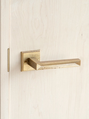 Door Handle And Mortise - 'hollow' Lever