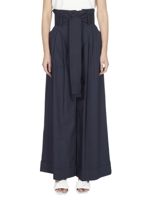 P.a.r.o.s.h. Belted Wide-leg Trousers