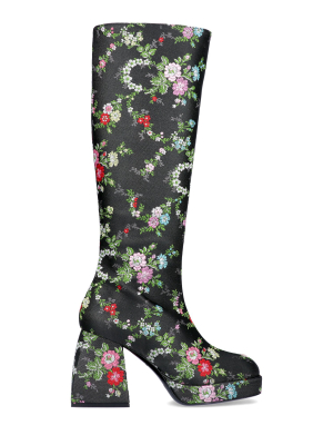 Nodaleto Floral Knee-high Boots