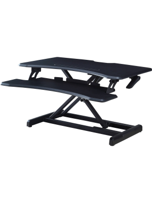 Lorell X-type Slim Desk Riser - Black