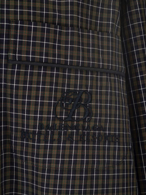 Balenciaga Micro Tartan Pajama Shirt