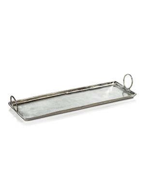 Cost Brava Raw Aluminum Tray In Nickel