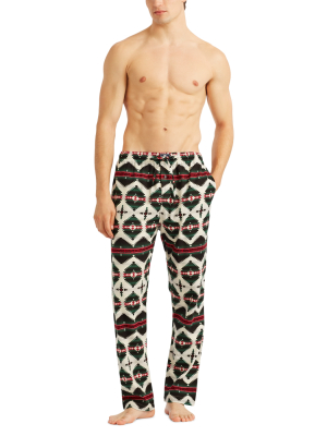 Allover Print Flannel Pajama Pant