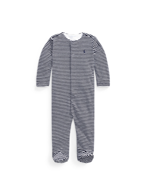 Striped Velour Coverall