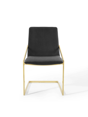 Pitch Performance Velvet Dining Armchair - Modway