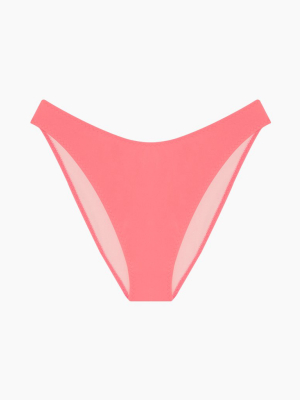 Classic High Cut Bikini Bottom - Fluo Pink