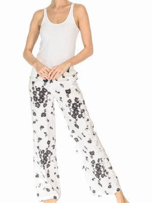 Silk Printed Pants