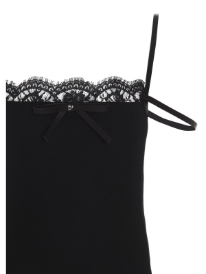 Dsquared2 Lace Trim Mini Dress