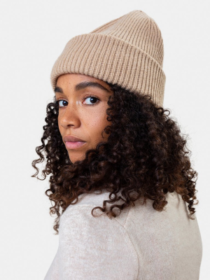 Merino Wool Hat - Desert Khaki