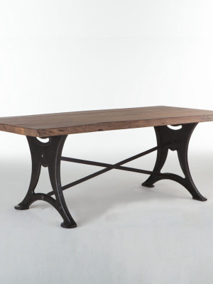 Organic Forge Dining Table - Raw Walnut