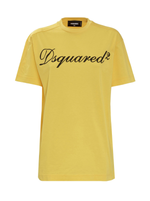 Dsquared2 Logo Print Crewneck T-shirt