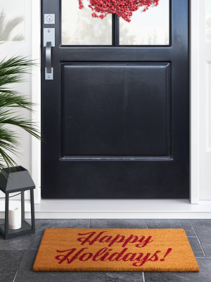 1'6"x2'6" Happy Holidays Doormat - Threshold™