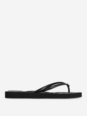 Off-white Graphic Printed Flip-flops