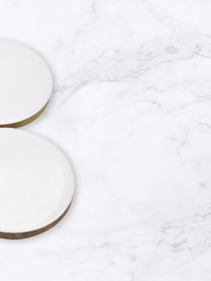 Enamel Round Coaster Set