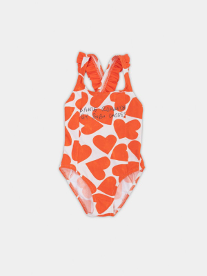 Bobo Choses All Over Hearts Swimsuit