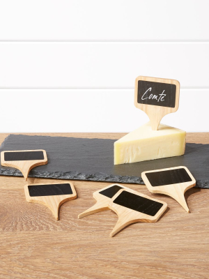 Slate Cheese Board And Cheese Markers Set