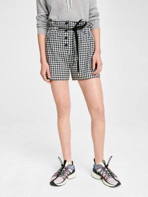 Camille Cotton Gingham Short