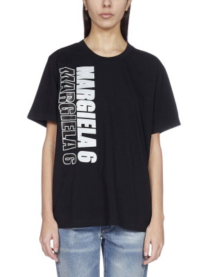 Mm6 Maison Margiela Logo Print T-shirt