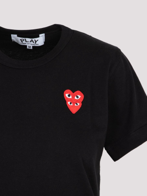 Comme Des Garçons Play Overlapping Heart T-shirt