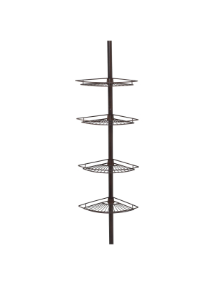 4 Tier Pole Bathtub Caddy - Zenna Home